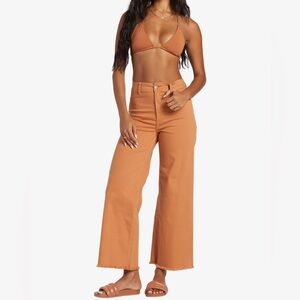 Billabong Free Fall Tan Wide-Leg Pants